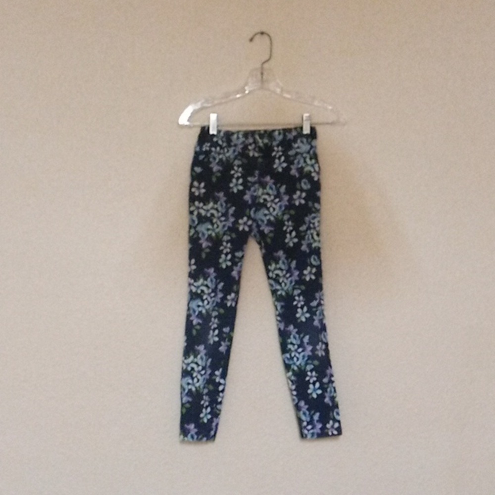 Place blue floral print girls size 10 pants